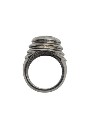Ring Sterling Silver w/ Amethyst LARGE