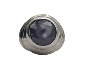 Ring Sterling Silver w/ Amethyst *LARGE*