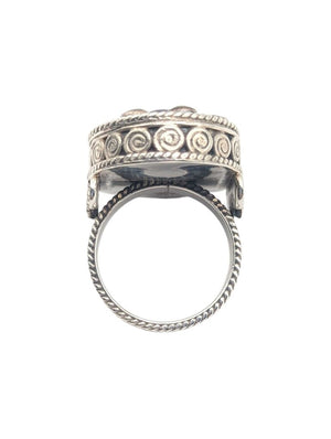 Ring Sterling Silver w/ Amethyst & Turquoise