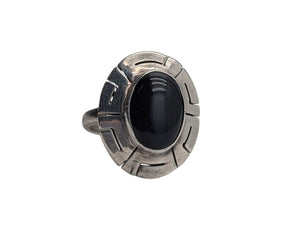Ring Sterling Silver w/ Black Onyx