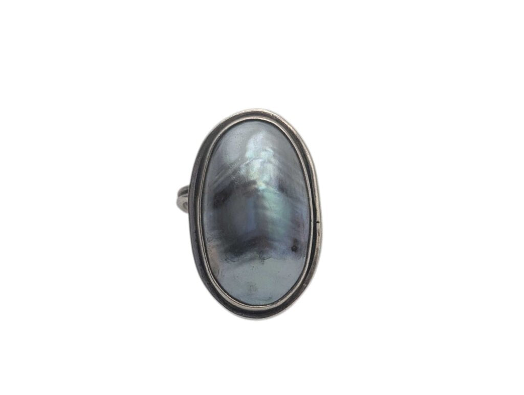 Ring Silver w/ Abalone Shell