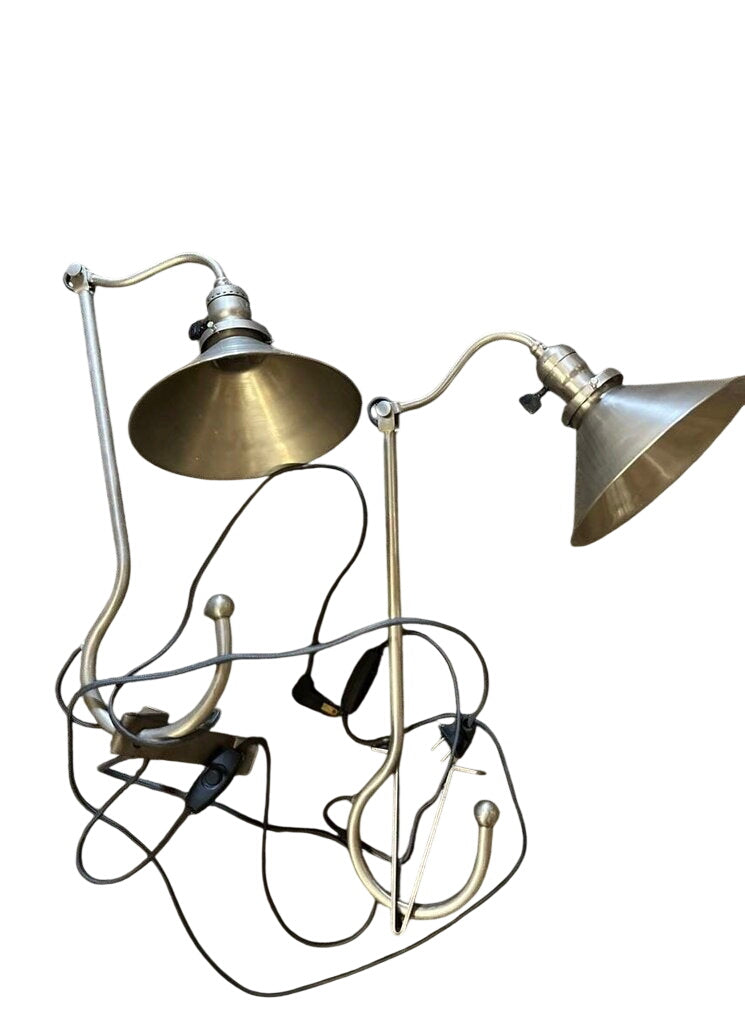 Brass Wall Lights (pair)