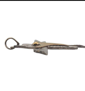 Pendant Silver & Gold Plated Cross