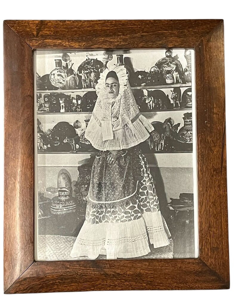 Frida Kahlo In Tehuana Dress In Her Studio
