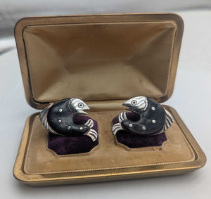 Earrings Silver w/ Tortoise Shell *William Spratling*