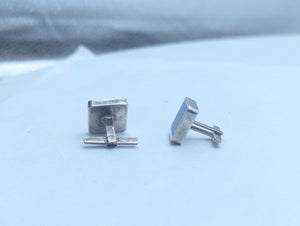 Cufflinks Sterling Silver w/ Lapis Lazul Inlay