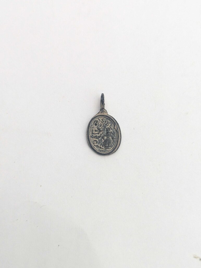 Pendant Bronze Medieval "Saint Barbara"