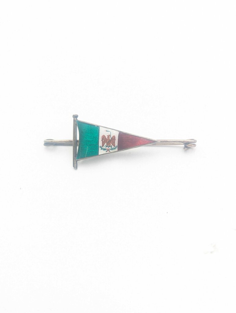 Pin w/ Plating & Enamel Mexican Flag