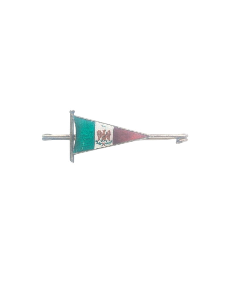 Pin w/ Plating & Enamel Mexican Flag
