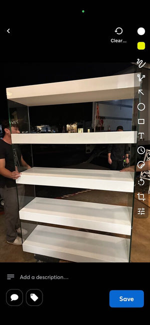 Modern Glass Sided Display Unit