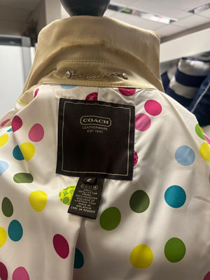 Vintage Coach Trench Coat Size 2