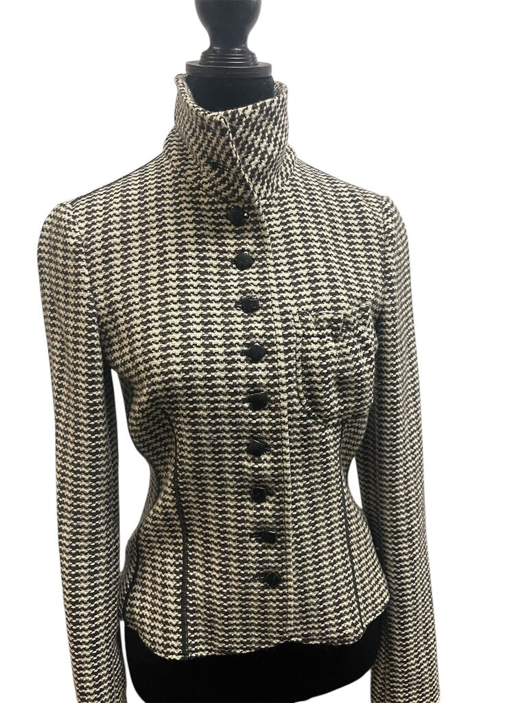 Vintage Emporio Armani Tweed Blazer Size 6