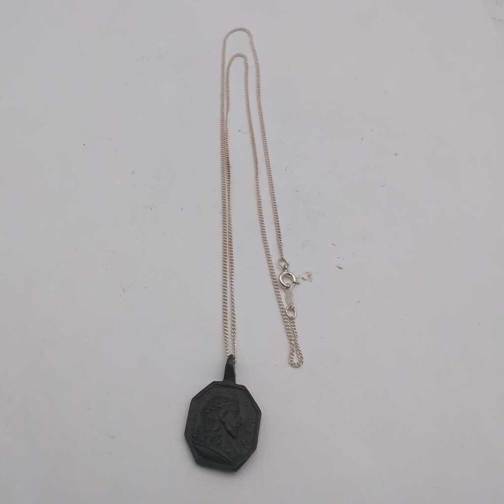 Chain Sterling Silver w/ Bronze Pendant #1