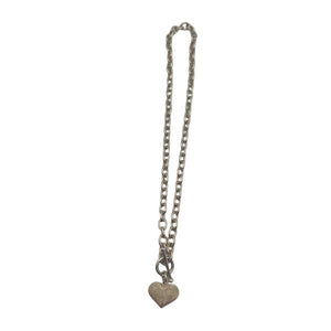 Necklace Sterling Silver w/ Heart Charm