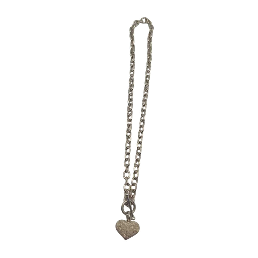 Necklace Sterling Silver w/ Heart Charm