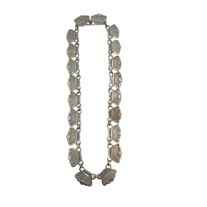 Necklace Sterling Silver Mexico Fan Shape