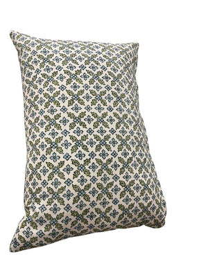 John Robshaw Linen Green & Blue Lumbar