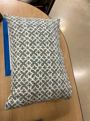 John Robshaw Linen Green & Blue Lumbar