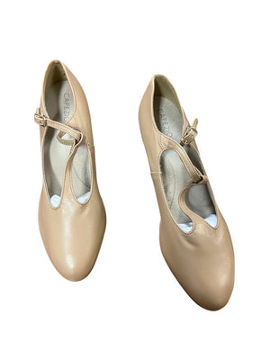 Capezio Footlight T-Strap Caramel NEW 8 1/2 M