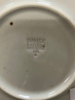 Dansk Linden Blue Brown Mist Dinner Plate 10 Inch