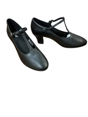 BLOCH Black Ladies Split Flex Leather Character Shoes 9