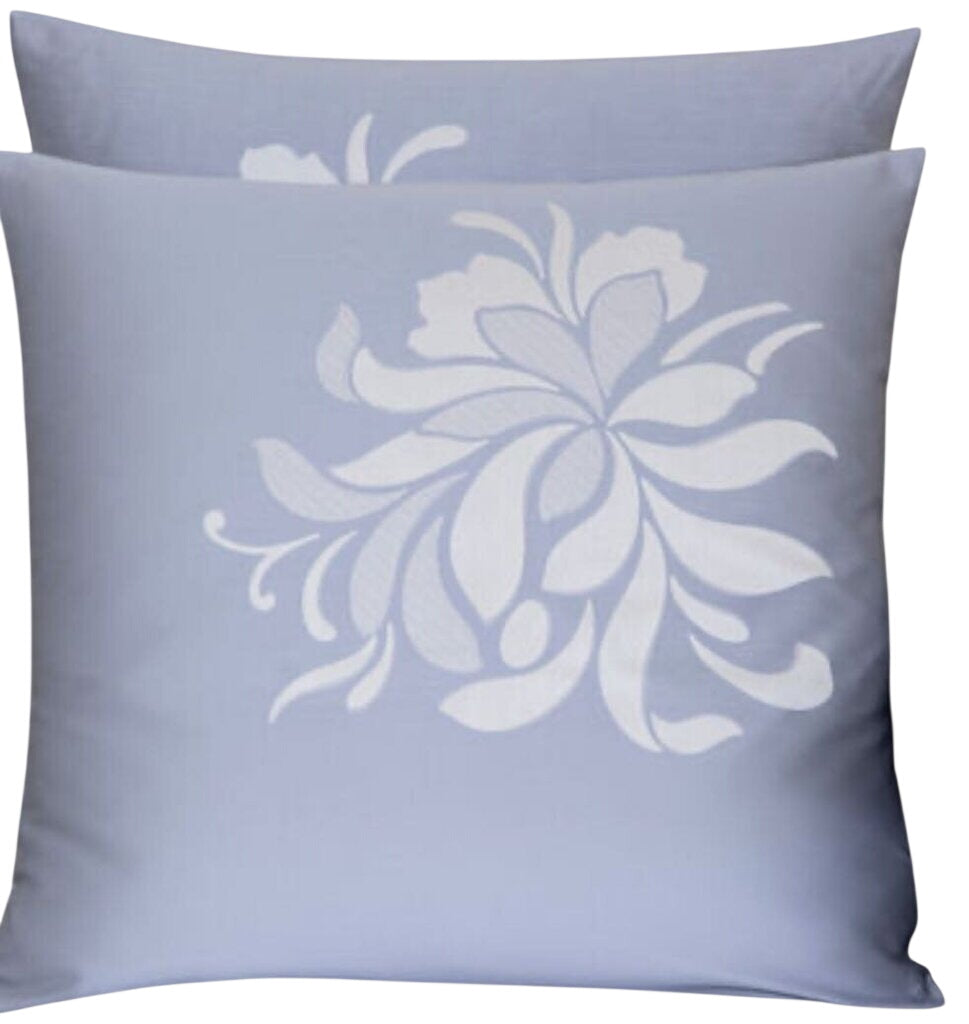 Frette Lotus, Bicolore Lozenge Lace Pillow Sham 24x24