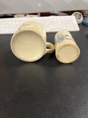 Vintage Old Spice Shaving Mug + Talcum Powder Bottle