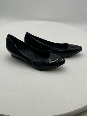 Cole Haan Tali Luxe Wedge Black Patent Leather 9B