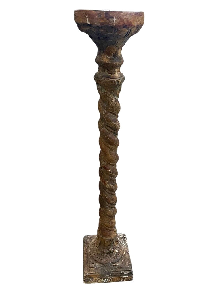 Aitila's Spiral Solomonic Candle Stick/Pedestal 43"