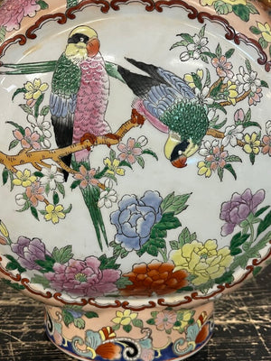 Chinese Porcelain Moon Flask Vase Famille Rose