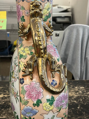 Chinese Porcelain Moon Flask Vase Famille Rose