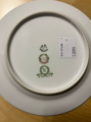 Jean Pouyat POY12 W Dessert Plates Limoges (4 pcs)
