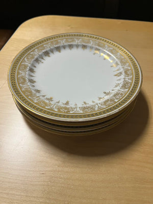 Jean Pouyat POY12 W Dessert Plates Limoges (4 pcs)