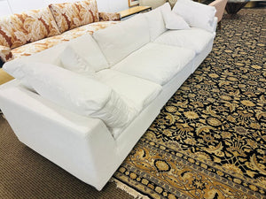 Abbyson Down White 3 Piece Sofa 115x40