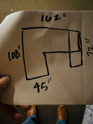 Restoration Hardware Modular Sectional Sofa 162x108x45x72