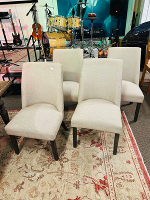 Upholstered Studded Dining Chairs (set of 4)