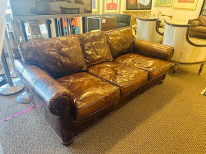 Restoration Hardware Lancaster Leather Sofa