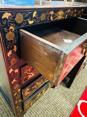 Lacquered Chinoiserie Chest of Drawer (pair)