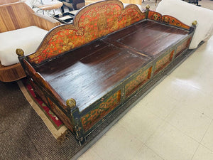 Antique Tibetan Bed 76x30x22