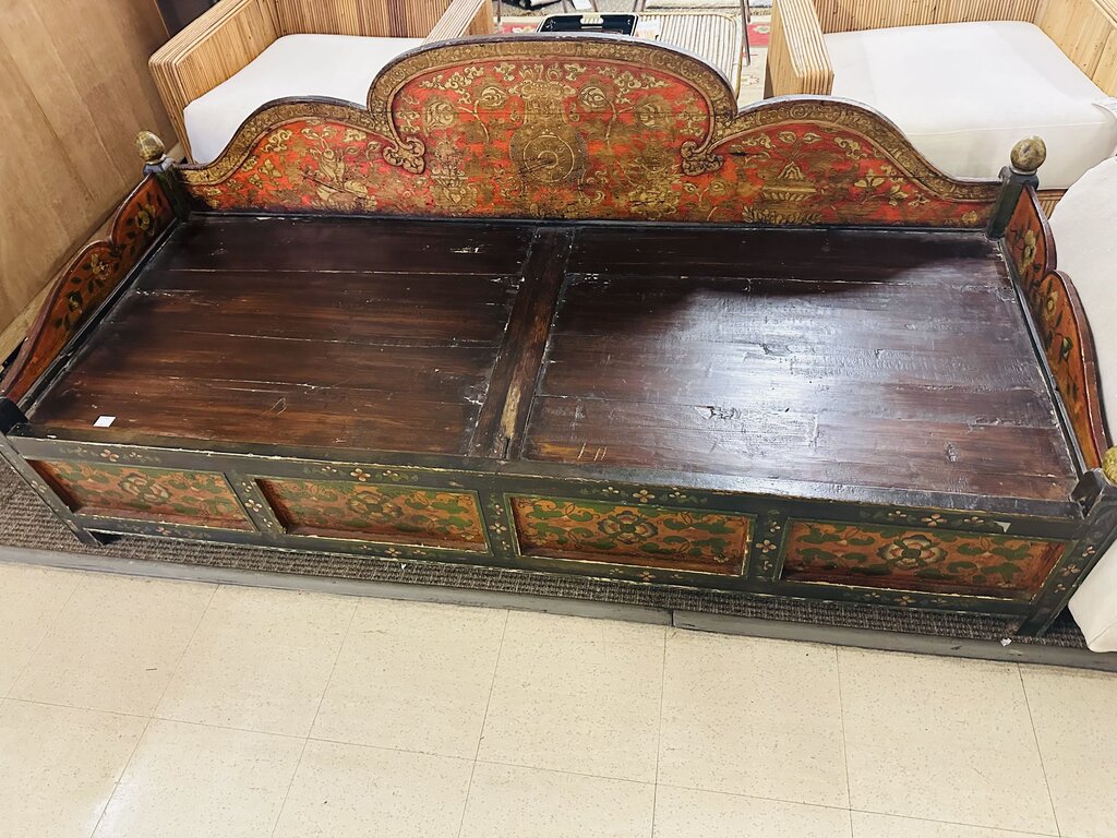 Antique Tibetan Bed 76x30x22