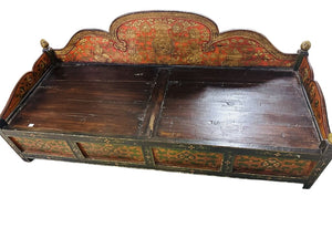 Antique Tibetan Bed 76x30x22