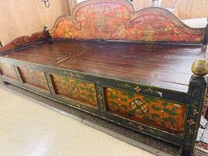 Antique Tibetan Bed 76x30x22