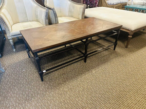 Pottery Barn Coffee Table Reclaimed Wood and Metal