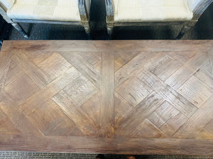 Pottery Barn Coffee Table Reclaimed Wood and Metal