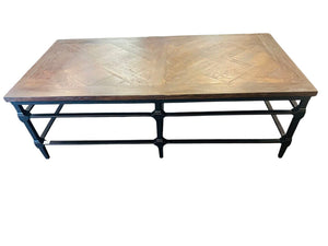 Pottery Barn Coffee Table Reclaimed Wood and Metal
