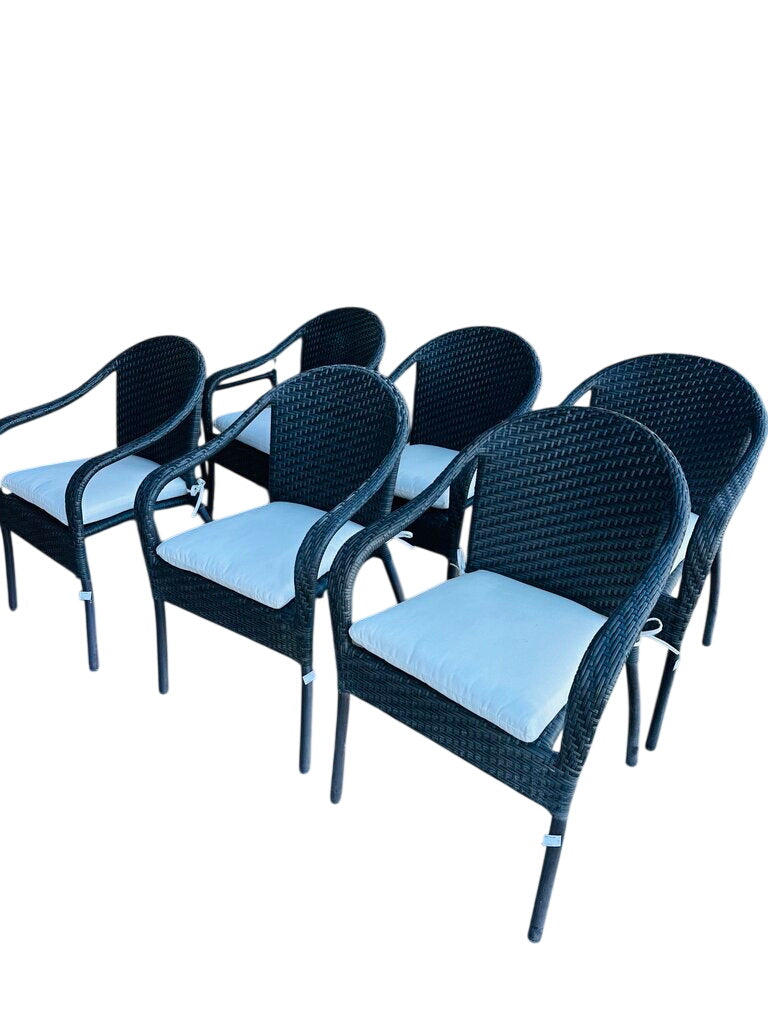 Frontgate Wicker Chairs (set of 6)