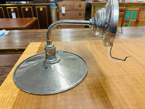 Art Deco Chrome Gooseneck Sconce Lamp