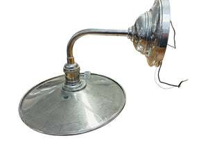 Art Deco Chrome Gooseneck Sconce Lamp