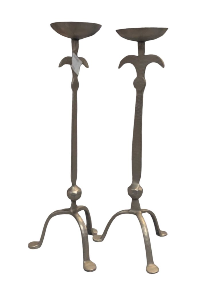 Metal Candlesticks (Pair)