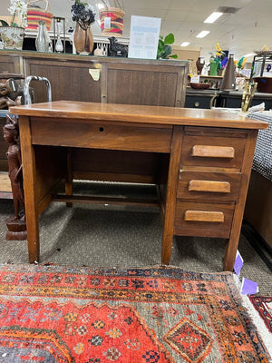 Vintage Gunn Furniture Tiger Oak "Teacher's Desk" 42x32x30